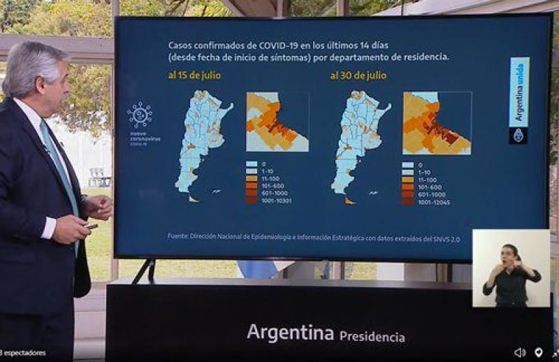 Alberto Fernández extendió la cuarentena sin cambios, 