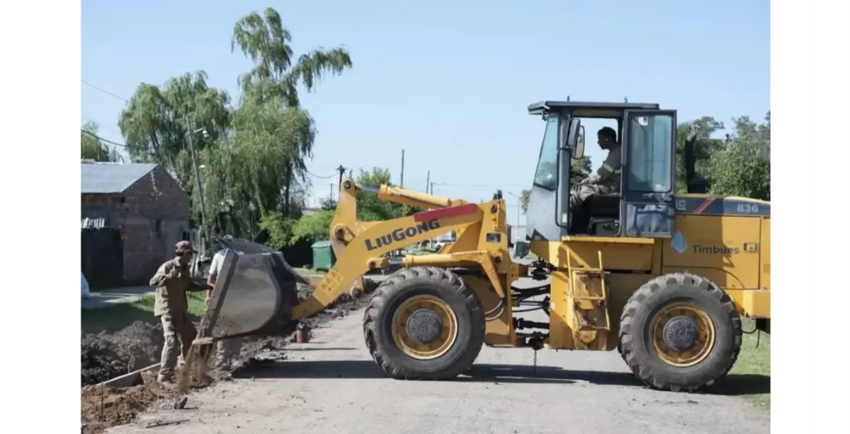 Timbúes sigue mejorando sus barrios con obras de infraestructura