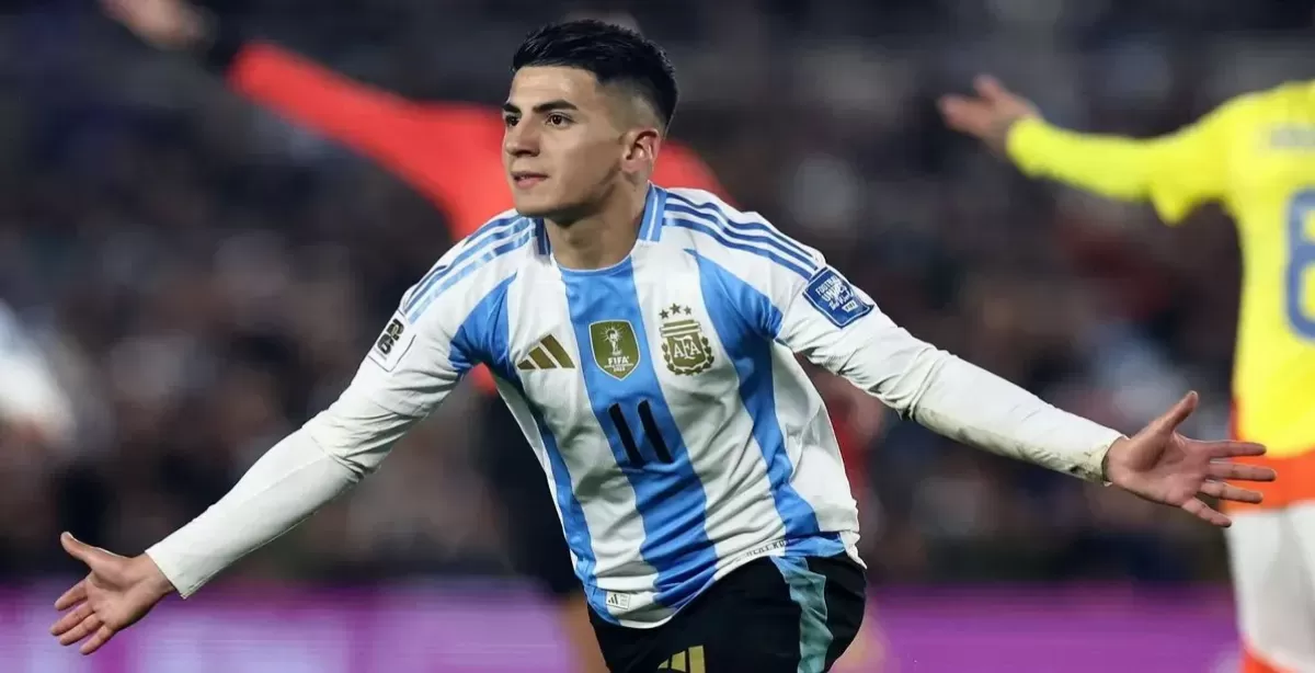 Thiago Almada iluminó a la Scaloneta en un partido durísimo ante Colombia