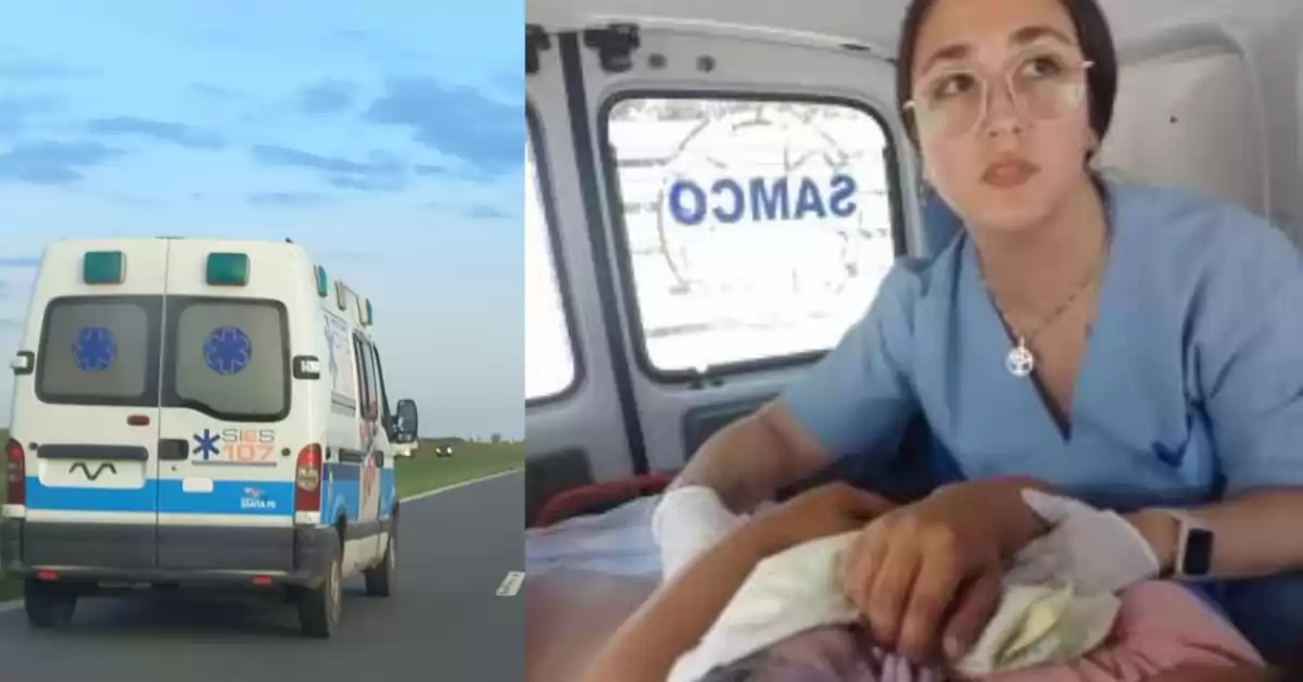 Un bebe nació arriba de una ambulancia en Puerto Gaboto