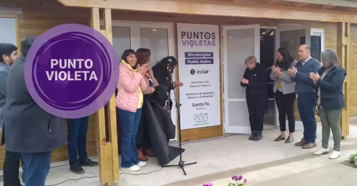 Diversidad y género: inauguraron un Punto Violeta en Pueblo Andino 