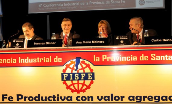 Binner participó en la reunión anual de los industriales santafesinos