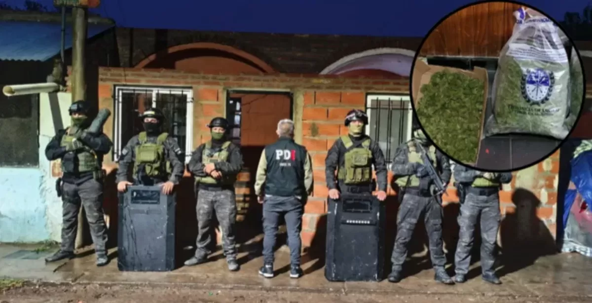 Amenazas y drogas: dos detenidos tras allanamientos en San Lorenzo y Granadero Baigorria