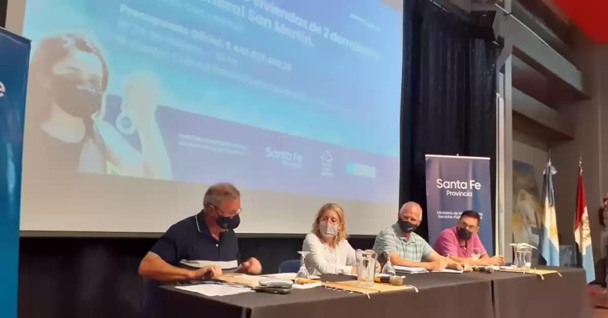 La provincia licitará 90 viviendas en Puerto San Martín con una inversión de 446 millones de pesos