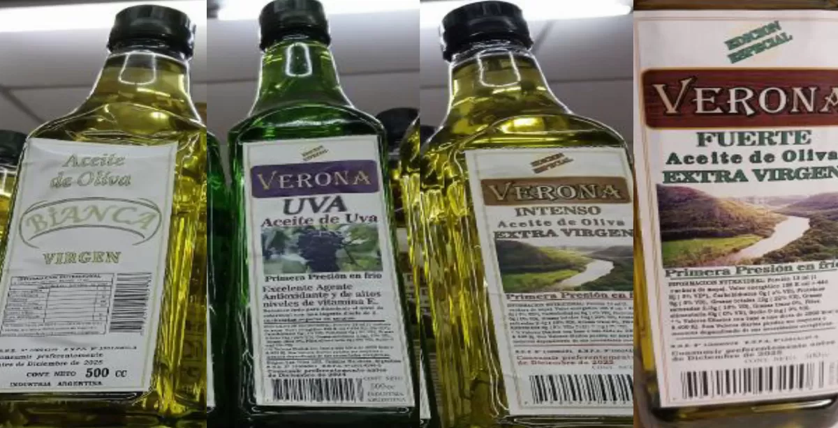 ANMAT prohíbe distintos aceites de las marcas Verona y Bianca