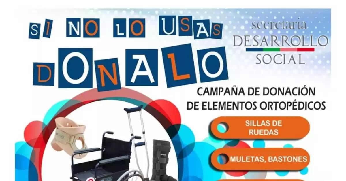 Fray Luis Beltrán lanza una campaña de donación de elementos ortopédicos