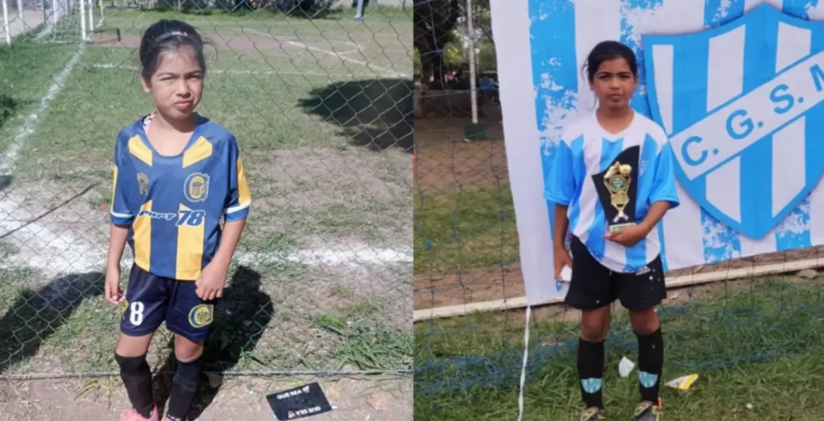 Lara Malena Díaz, la puertense de 10 años que ilusiona en Rosario Central  