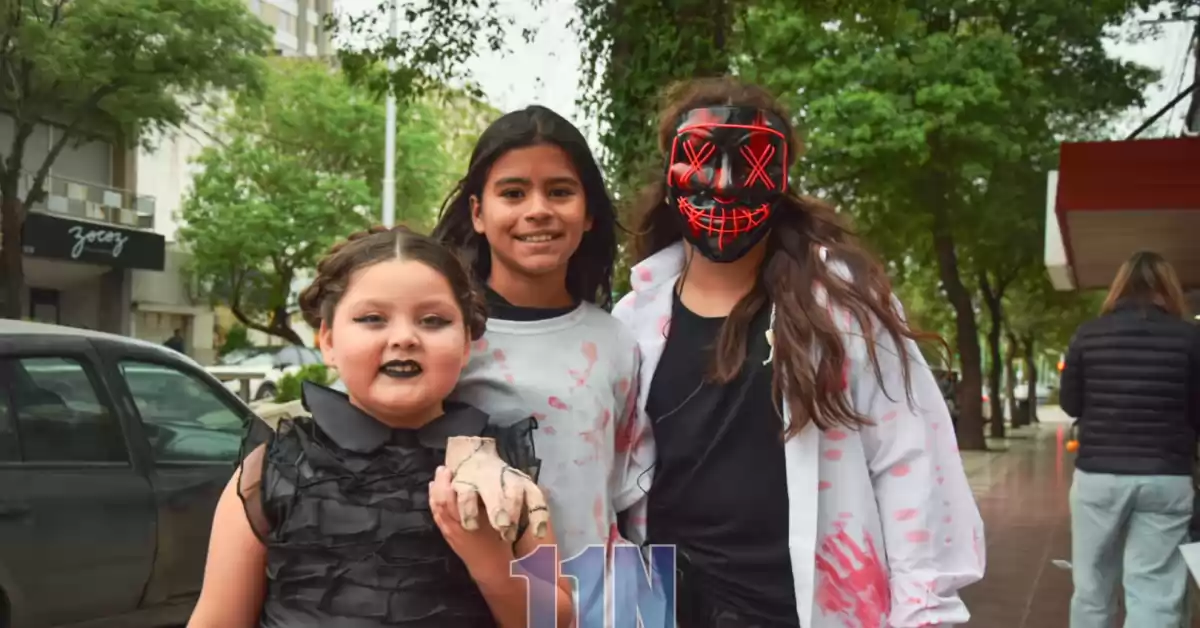 Cientos de niños festejaron Halloween en San Lorenzo
