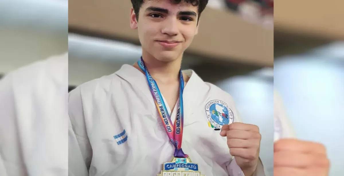 Francisco Kern, la promesa beltranense del taekwondo que representará a Argentina en el Mundial de Croacia