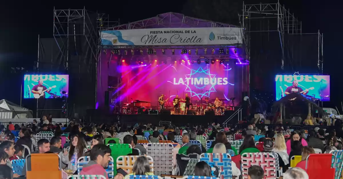 Miles de personas disfrutaron de la Fiesta Nacional de la Misa Criolla en Timbúes