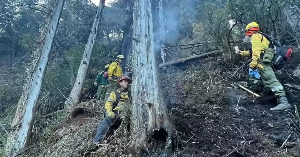 Continúa el operativo contra incendio en el lago Nahuel Huapi, y ya fueron afectadas 629 hectáreas