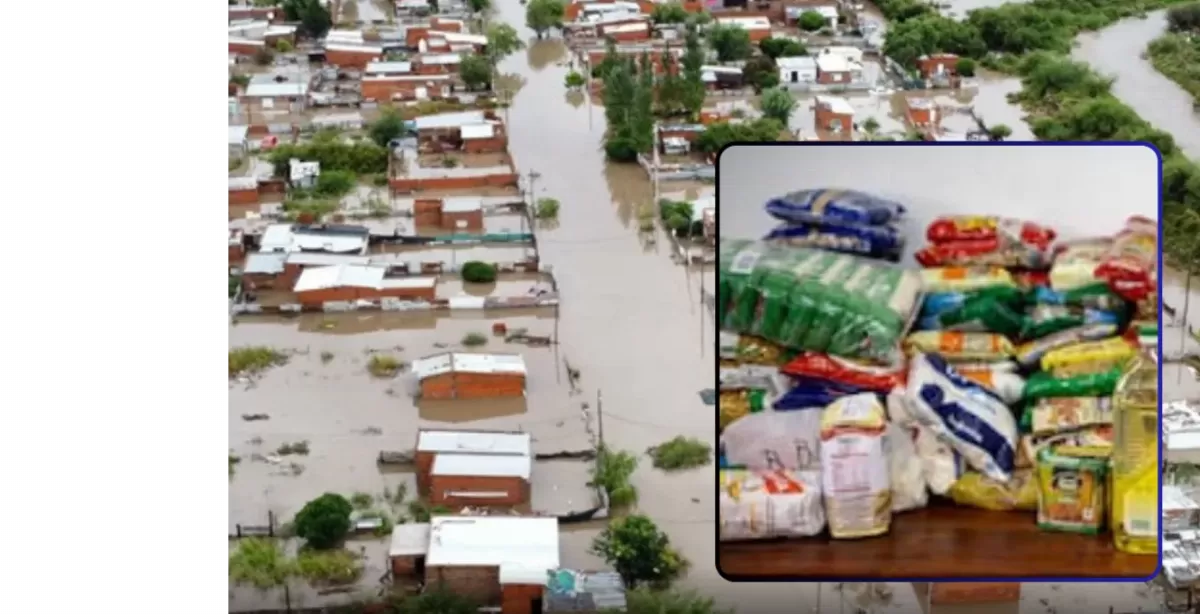 Realizan en San Lorenzo una colecta solidaria para los afectados por las inundaciones en Bahía Blanca