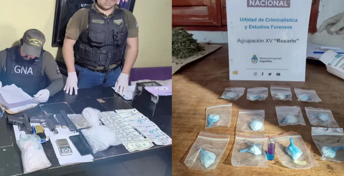 Desbaratan una banda narco liderada por una mujer que distribuía drogas de Buenos Aires al sur de Santa Fe