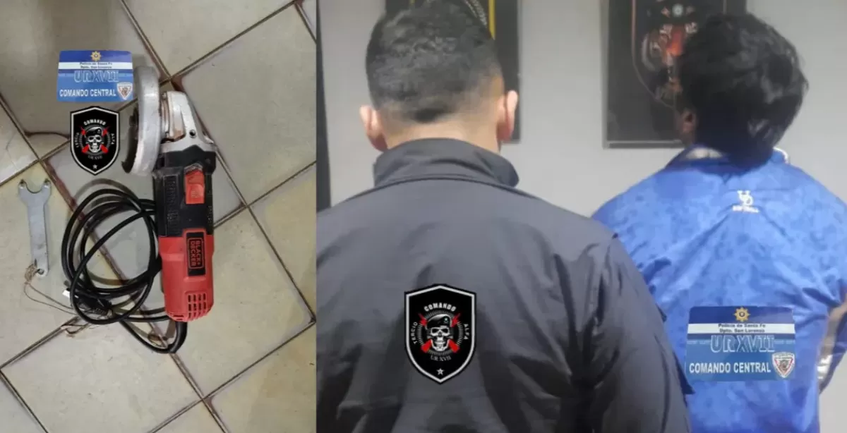 Forzaron una puerta y entraron a robar a una vivienda de San Lorenzo: un detenido