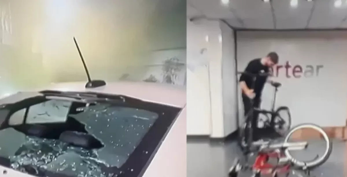 Apedrearon el estudio de TN en Capital Federal