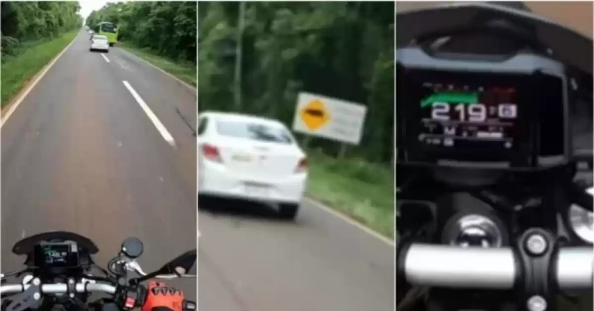 Se filmó a más de 215 km/h en el Parque Nacional Iguazú, y fue suspendido