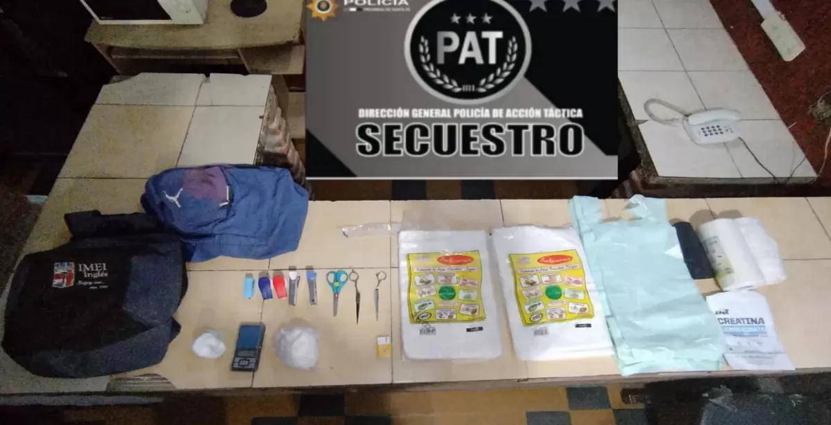 Fray Luis Beltrán: detuvieron a dos “deliverys” de droga con más de 200 gramos de cocaína