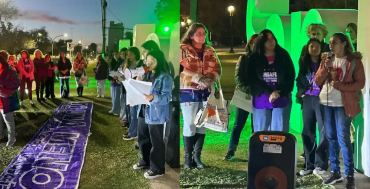 Décimo aniversario del Ni una Menos: con un sencillo acto rindieron homenaje a las víctimas de femicidios en San Lorenzo