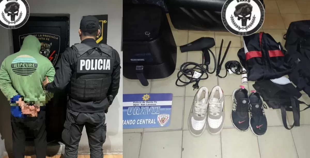 Robó en un domicilio de San Lorenzo y fue detenido a las pocas cuadras 