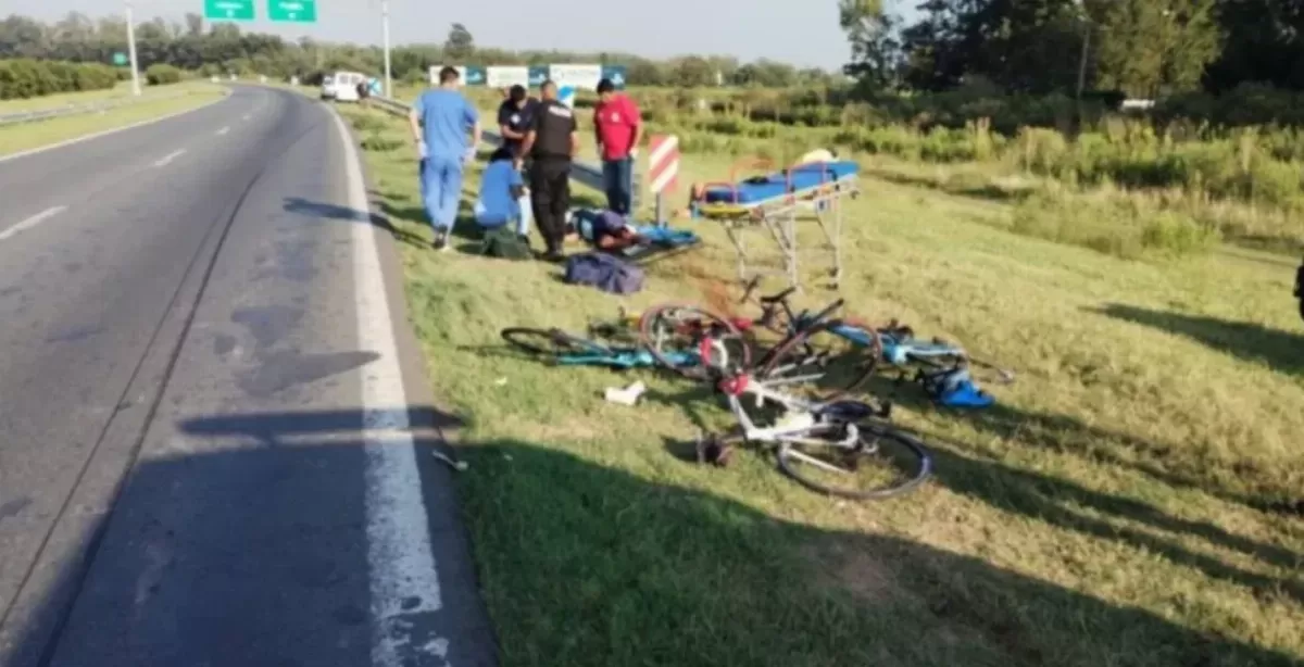 Murió uno de los ciclistas atropellados en Autopista Rosario - Córdoba