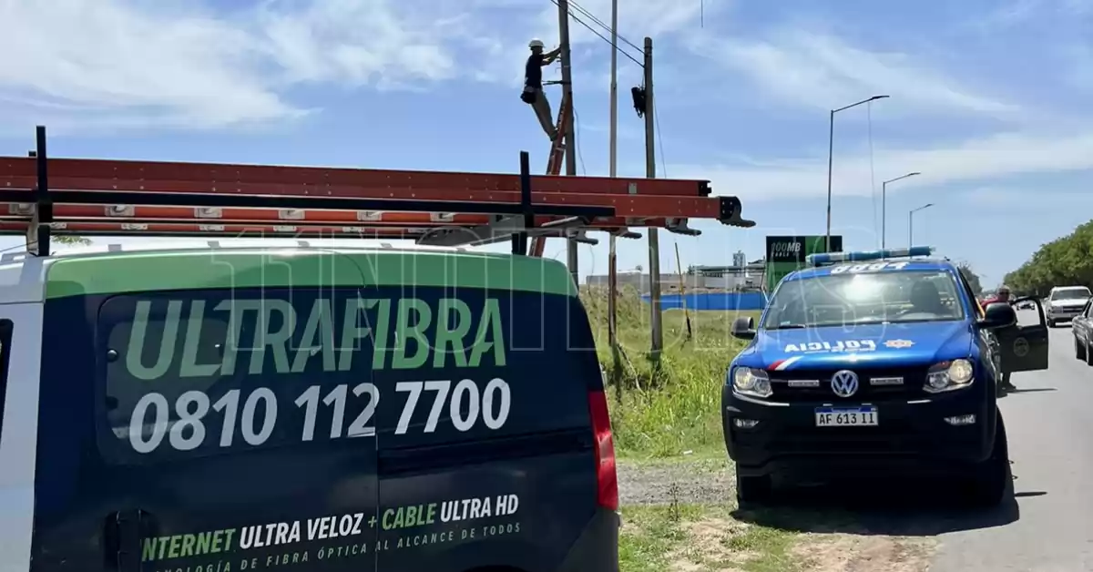 Sabotearon la conexión principal de Ultra Fibra en la previa del partido y afecta a 3 ciudades