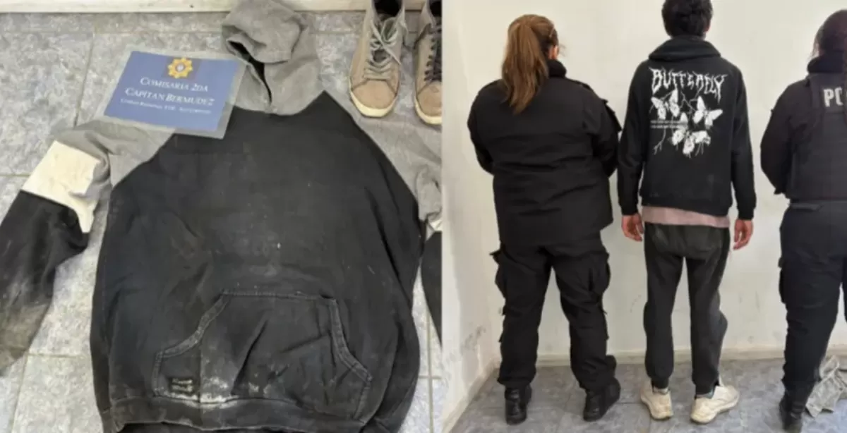 Por la ropa observada en las cámaras de seguridad detuvieron a dos jóvenes por escruches en San Lorenzo