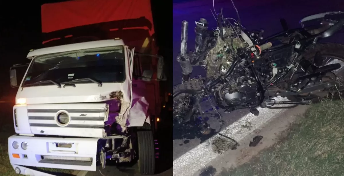 Accidente fatal en Ibarlucea: un motociclista murió tras chocar con un camión en Ruta 34  