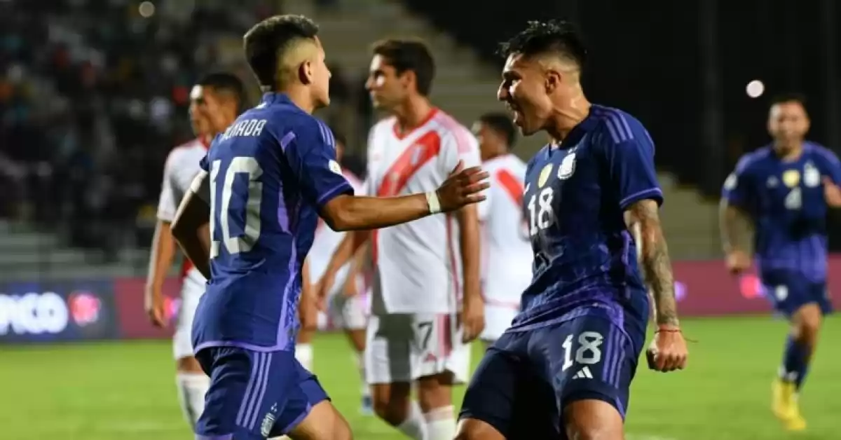 La selección Sub23 venció a Perú en el Preolímpico Sudamericano