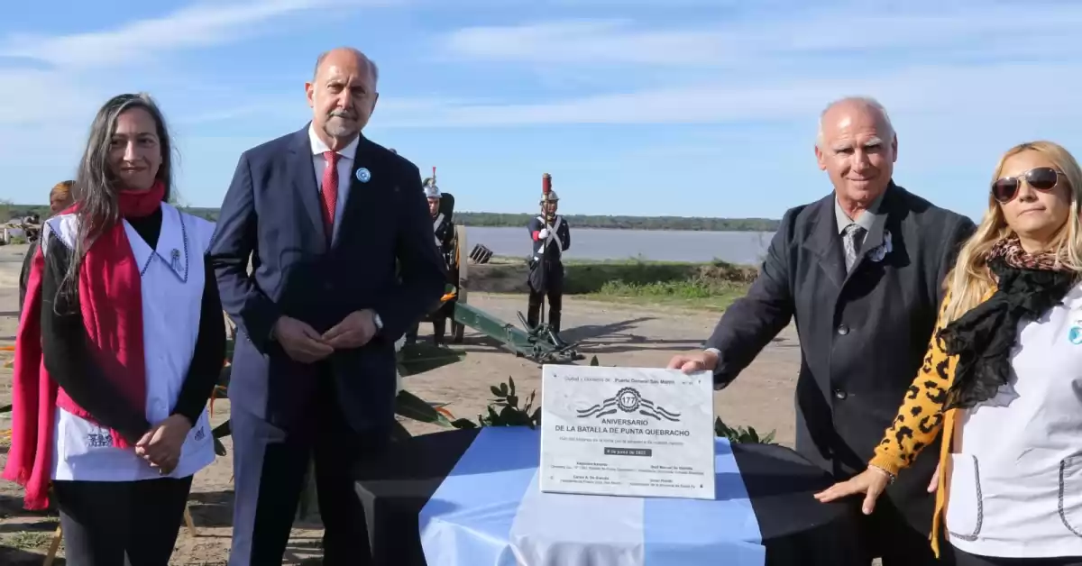 Puerto volvió a sembrar soberanía con una histórica conmemoración de la Batalla de Punta Quebracho