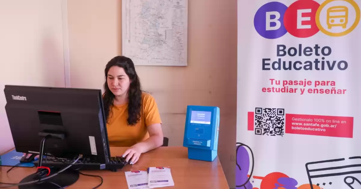 Desde este lunes se puede utilizar el Boleto Educativo Gratuito en Santa Fe