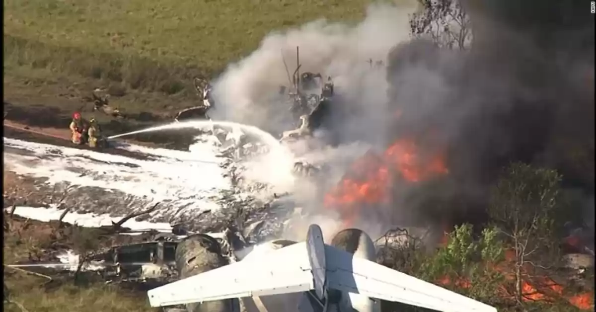 Nueve muertos al estrellarse un avión en República Dominicana