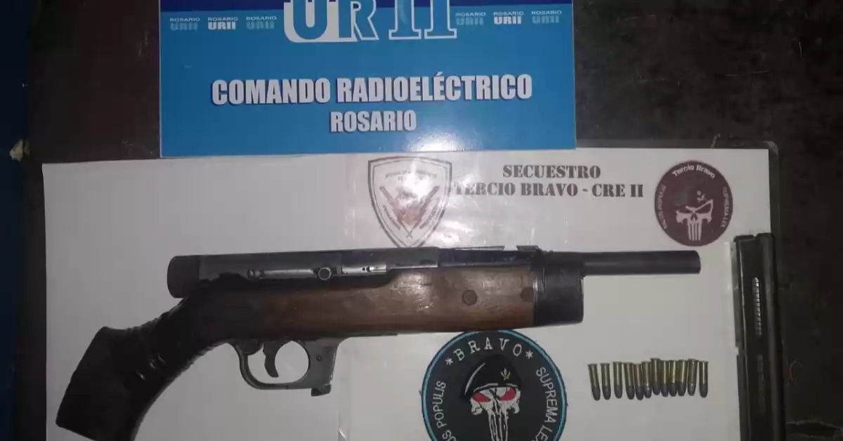 Detuvieron a un bermudense con una carabina en la zona norte de Rosario