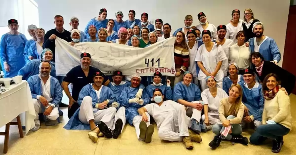 Se hicieron más de 400 cirugías de cataratas en tres días en el Hospital de Baigorria