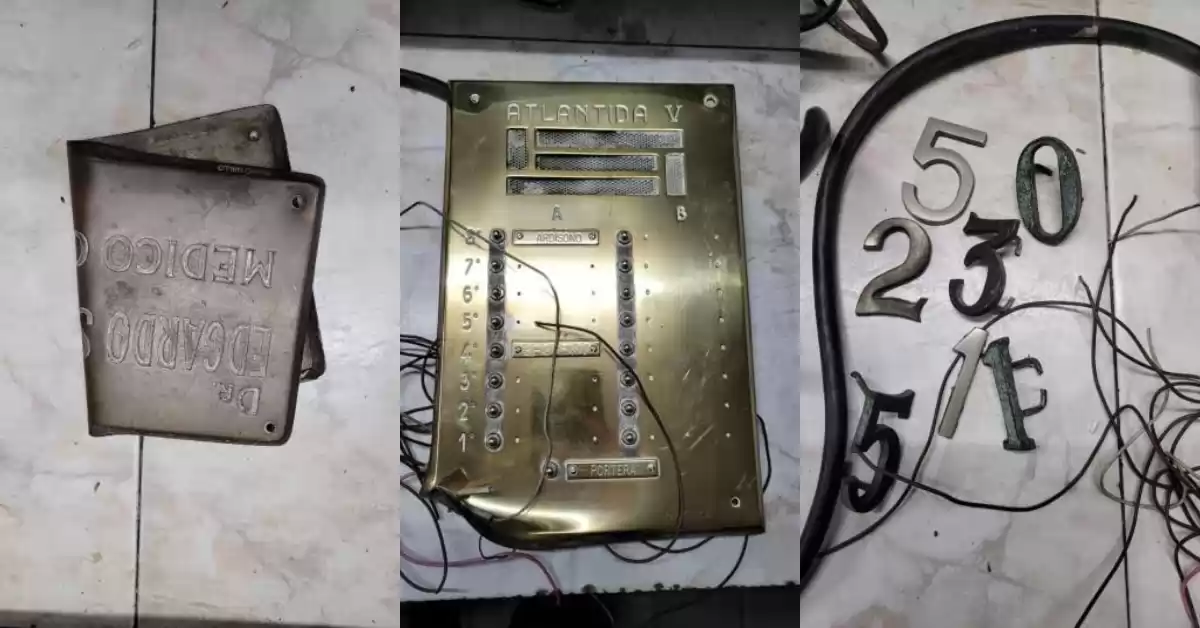 Rosario: dos detenidos por robar un portero y placas metálicas de las fachadas de edificios