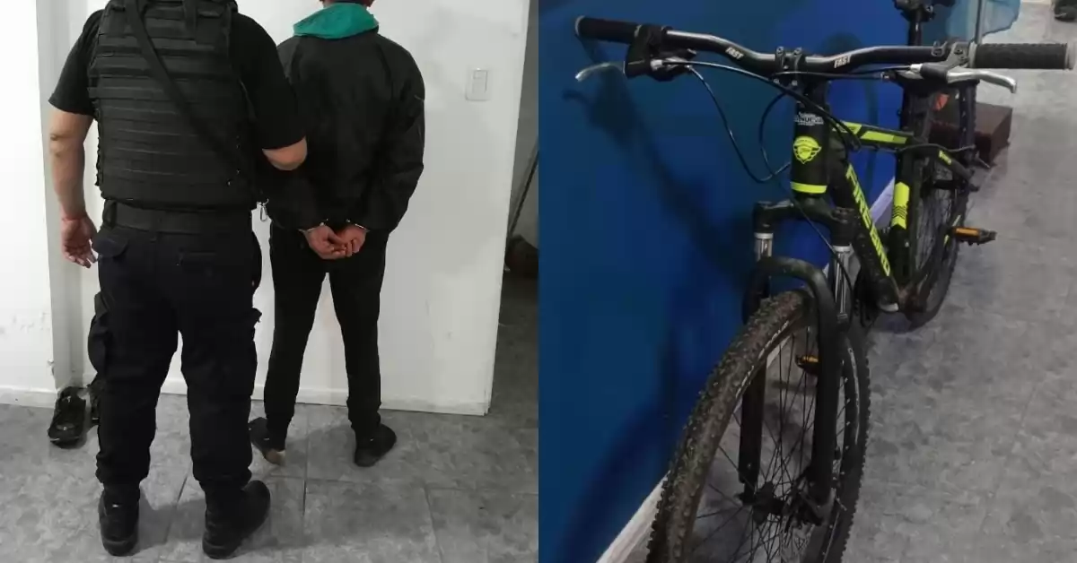 Intentaba vender una bicicleta de dudosa procedencia y fue detenido en Bermúdez