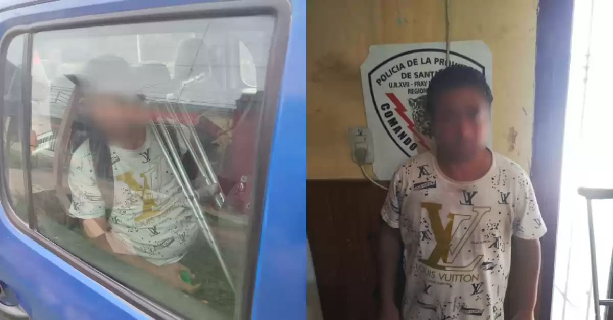 Detuvieron en Beltrán al ladrón de las muletas: había robado en una estación de servicio de San Lorenzo el lunes 