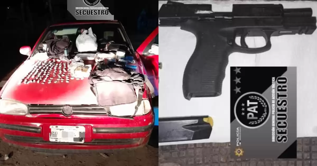 Dos detenidos con un arma y drogas tras balacera en la bajada el Espinillo de Bermúdez