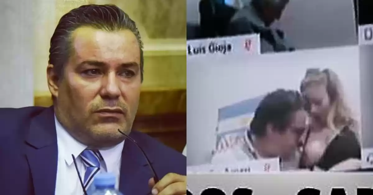 Condenaron a un mes de prisión al exdiputado que le chupó una teta a su novia en plena sesión virtual