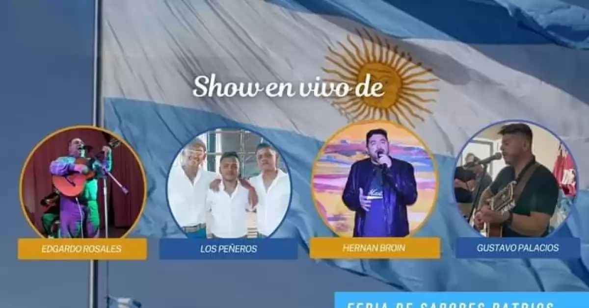 Día de la Bandera en Fray Luis Beltrán con espectáculos, artesanos y sabores patrios