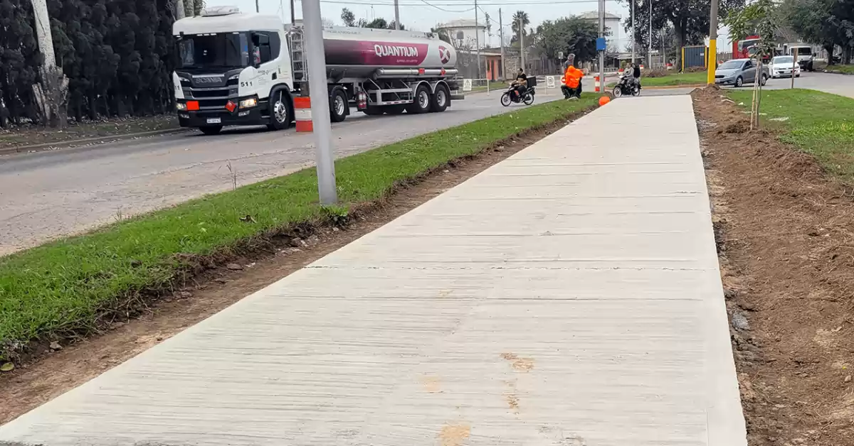 San Lorenzo avanza la construcción de la ciclovía de bulevar Mitre y en la movilidad sustentable