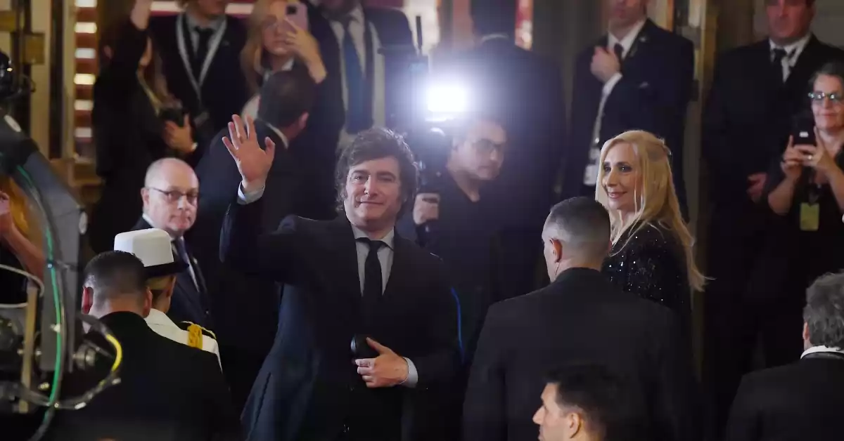 El presidente Javier Milei celebró su asunción en una función de gala en el Teatro Colón