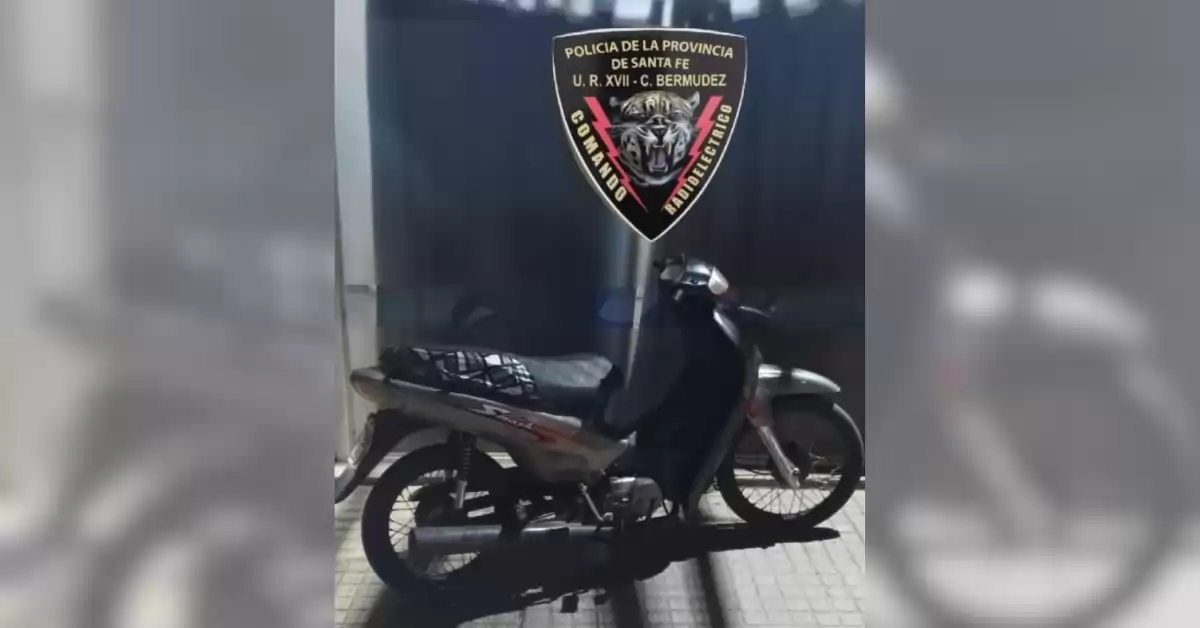 Andaba con una moto presuntamente robada y fue detenido en Bermúdez