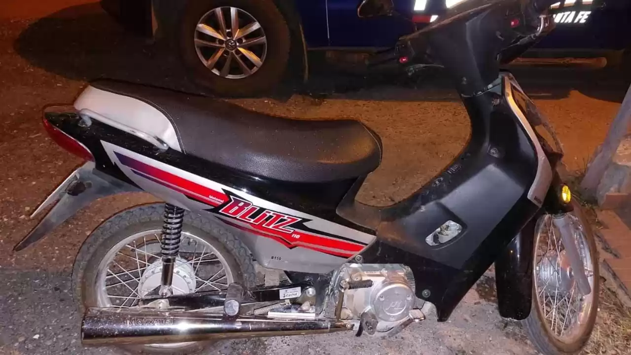 Capitán Bermúdez: le robaron la moto, pero descubrió que el ladrón era su propio hijo