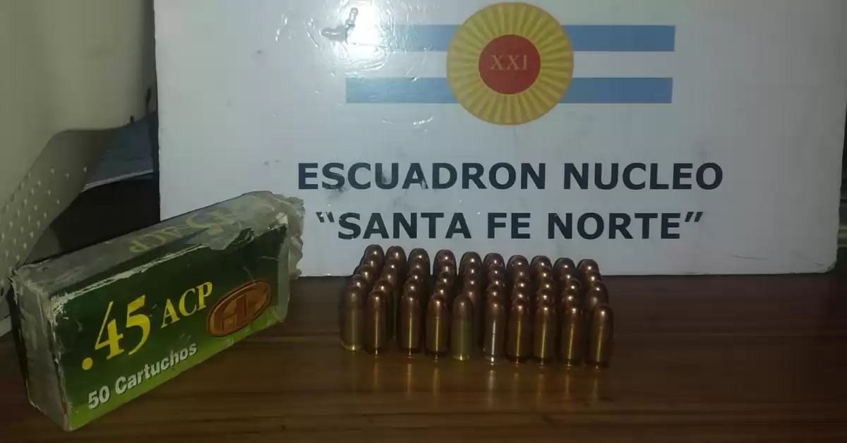 Detuvieron a un conductor que transportaba 50 municiones sin justificación legal