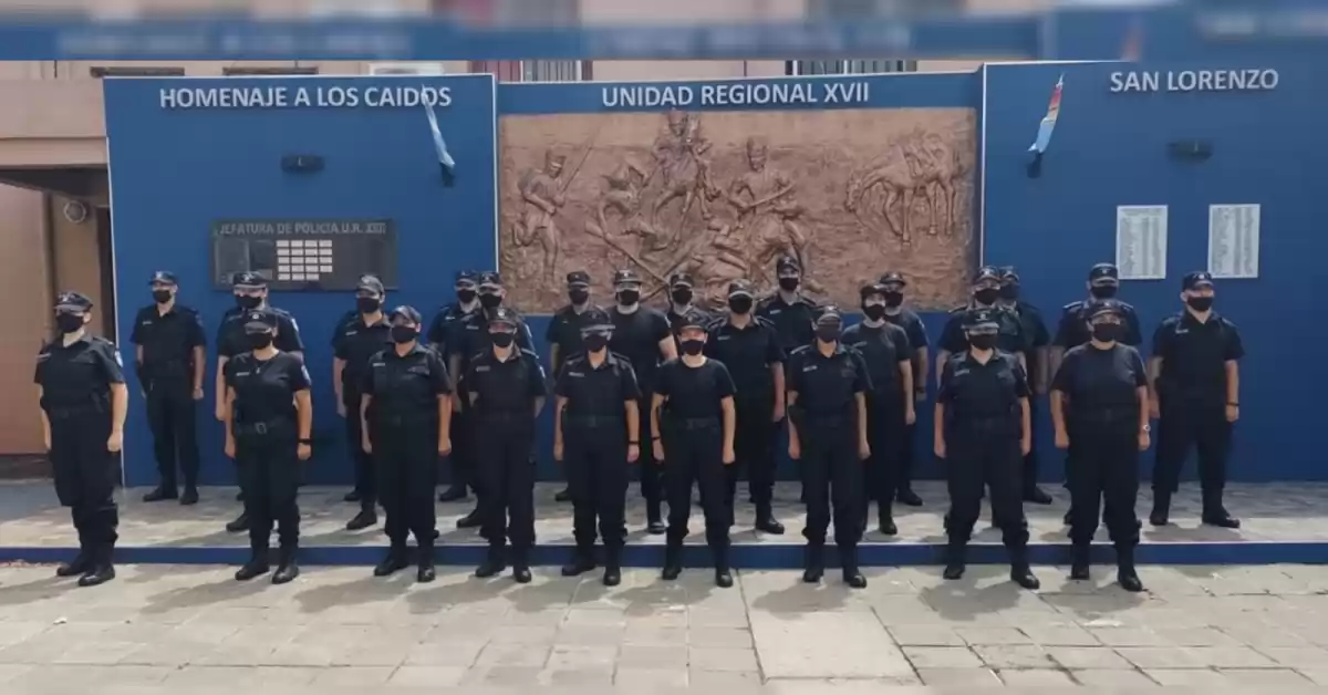 Llegaron 27 nuevos policías para el Departamento San Lorenzo 