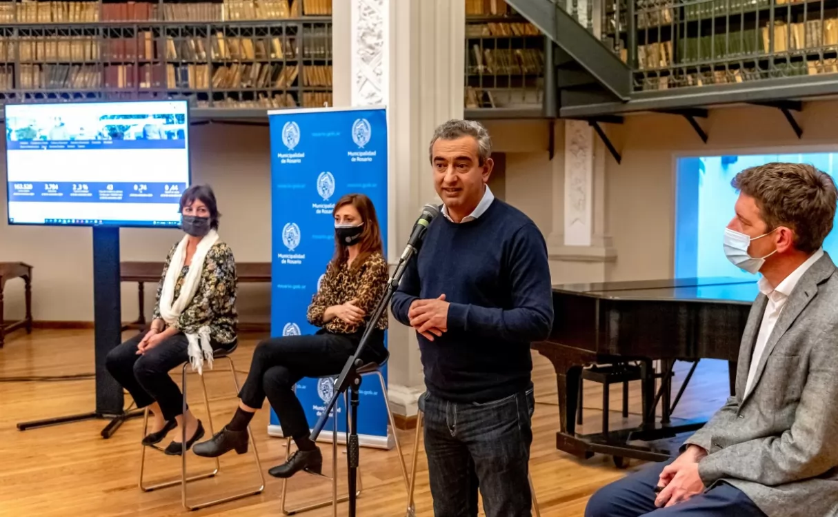 Pablo Javkin presentó un nuevo portal de datos para el municipio de Rosario