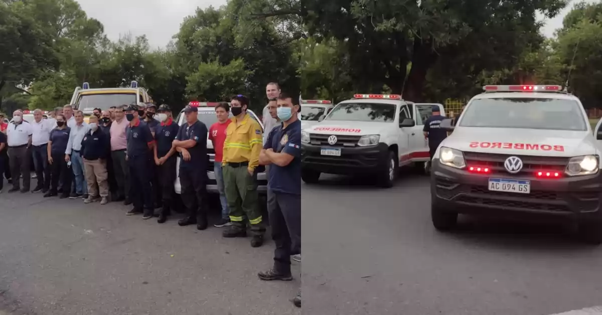 Bomberos Santafesinos partieron a combatir los incendios en Corrientes