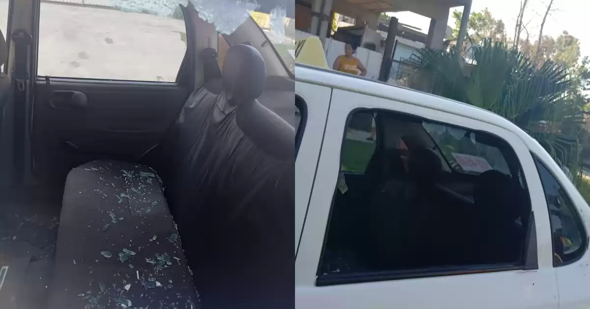 San Lorenzo: Le rompió el vidrio a un taxista tras una discusión 