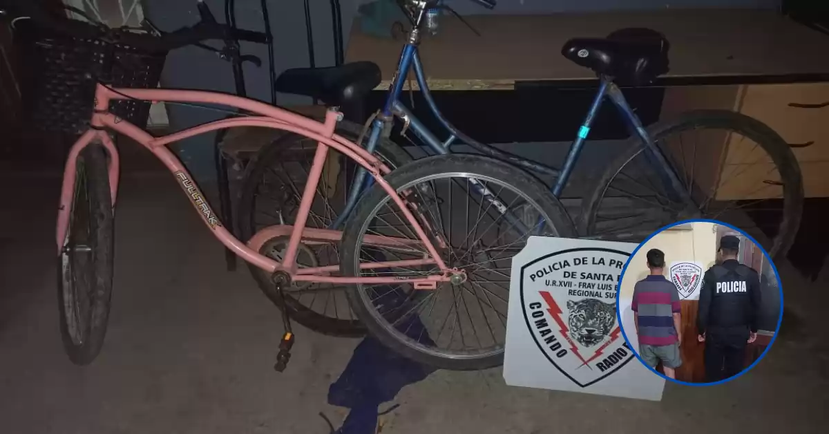 Beltrán: demoraron a un joven por circular con bicicletas de dudosa procedencia