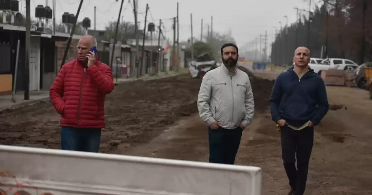 Puerto San Martín: De Grandis recorrió nuevas obras sobre Boulevard América